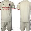 AC Mailand 2021/22 Herren Auswärts Trikot beige/rot günstig online kaufen