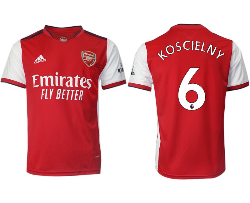 FC Arsenal London 2022 Koscielny 6# Herren Heimtrikot rot/weiß Fußballtrikots