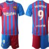 FC Barcelona Heimtrikot 2021/22 Herren Fußballtrikots blau mit Aufdruck Memphis 9-1