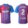 FC Barcelona Heimtrikot 2021/22 Herren Fußballtrikots blau mit Aufdruck Semedo 2