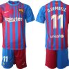 FC Barcelona Stadium Heimtrikot 2021/22 Herren Fußballtrikots mit Aufdruck O.Dembele 11-1