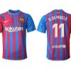 FC Barcelona Stadium Heimtrikot 2021/22 Herren Fußballtrikots mit Aufdruck O.Dembele 11