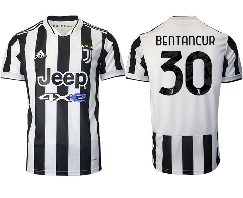 Günstige Fußballtrikots Juventus Heimtrikot 2022 Weiss/Schwarz mit Aufdruck Bertancur 30