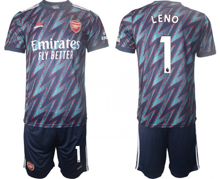 Herren FC Arsenal 2022 blau Ausweichtrikot LENO 1 + Kurze Hosen