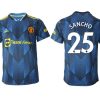 Manchester United Ausweichtrikot 2022 blau mit Aufdruck Sancho 25