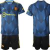 Manchester United Ausweichtrikot 2022 Herren blau-2