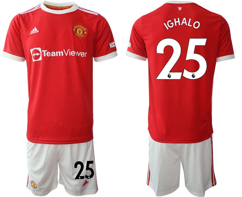 Manchester United Fußballtrikot IGHALO 25 Heim Trikotsatz rot im Sale