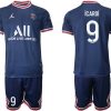 Paris Saint Germain Heimtrikot 2021/22 dunkelblau/weiß mit Aufdruck Icardi 9-1