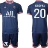 Paris Saint Germain Heimtrikot 2021/22 dunkelblau/weiß mit Aufdruck Kurzawa 20-1