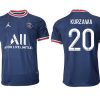 Paris Saint Germain Heimtrikot 2021/22 dunkelblau/weiß mit Aufdruck Kurzawa 20