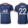 Paris Saint Germain Stadium Heimtrikot 2021/22 Herren Fussballtrikot mit Aufdruck Diallo 22