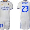 Real Madrid Heimtrikot 2022 weiß blau mit Aufdruck Beckham 23-1