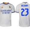 Real Madrid Heimtrikot 2022 weiß blau mit Aufdruck Beckham 23