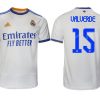 Real Madrid Heimtrikot 2022 weiß blau mit Aufdruck Valverde 15