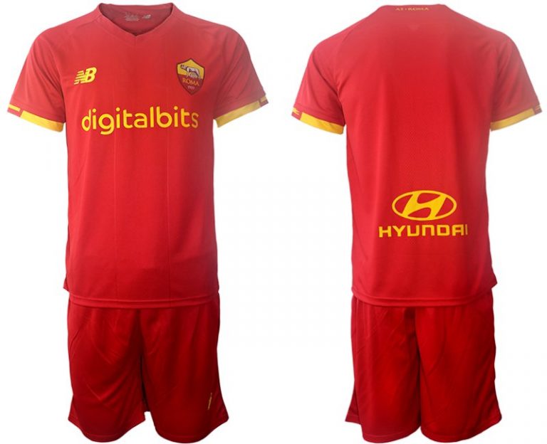 AS Roma Herren Heimtrikot 2022 Fußballtrikot Kurzarm rot