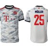 FC Bayern München 3rd Herren Trikot 21/22 Ausweichtrikot weiß mit Aufdruck Müller 25