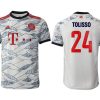 FC Bayern München 3rd Herren Trikot 21/22 Ausweichtrikot weiß mit Aufdruck Tolisso 24