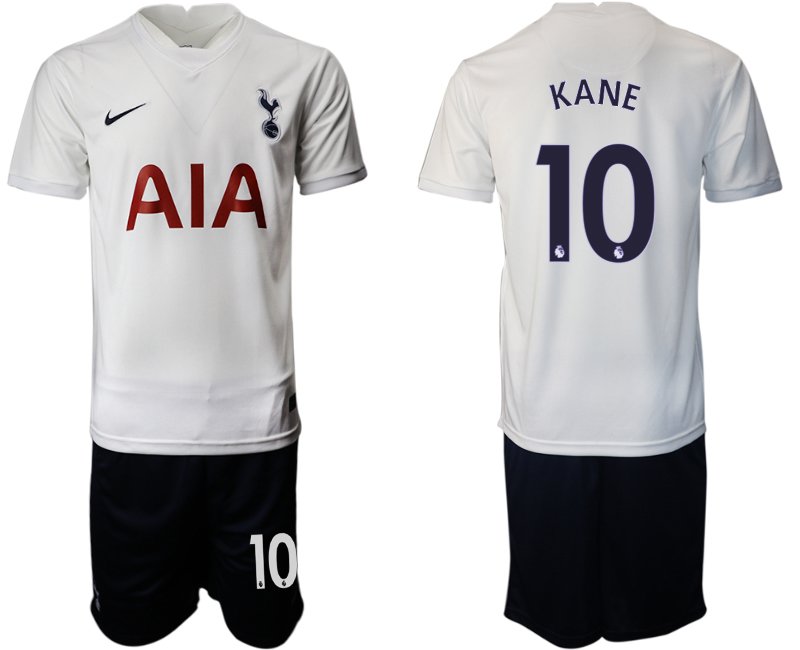 Fußball Trikotsatz Kurzarm Tottenham Hotspur Heimtrikot 2021/22 weiß KANE 10