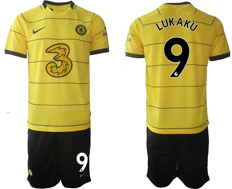 Herren Fußballtrikot Auswärtstrikot Chelsea FC Stadium Away Jersey 2022 LUKAKU 9