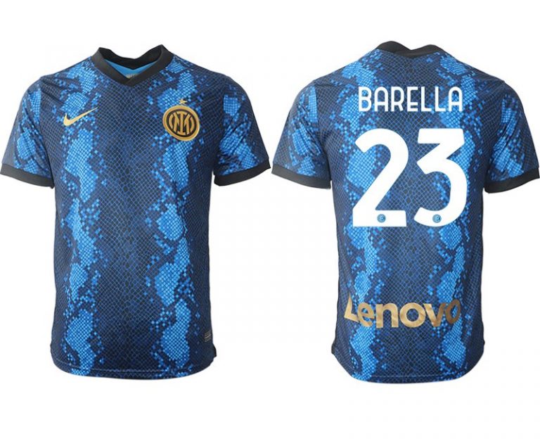 Inter Milan Nicolò Barella #23 Herren 2022 Heimtrikot Günstig Kurzarm