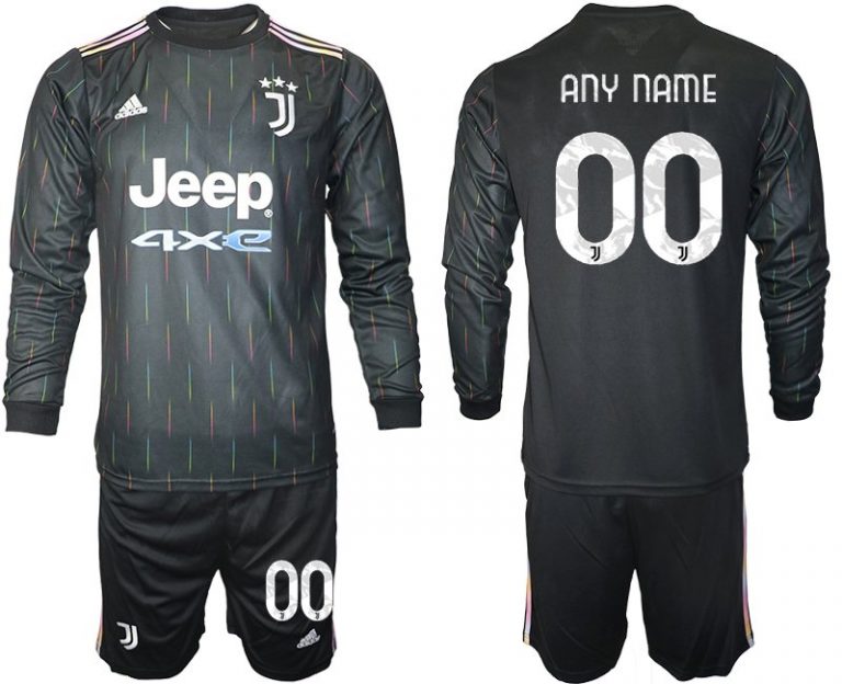 Juventus Turin Herren Auswärts Trikot 2021/22 schwarz weiß-1