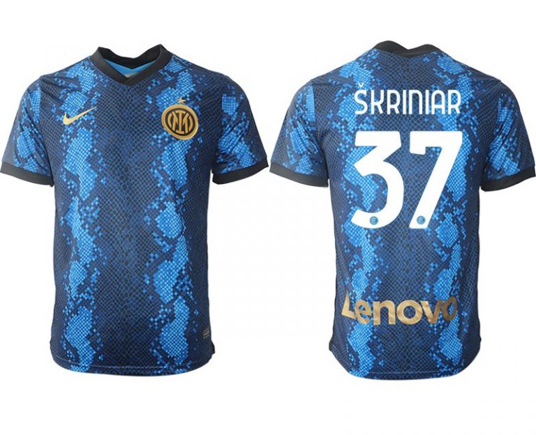 Milan Škriniar #37 Inter Milan Herren Fußball Trikot 2022 Heimtrikot Kurzarm