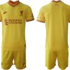 Personalisierbar Trikotsatz Liverpool FC Stadium Ausweichtrikot 2021/22 gelb-rot