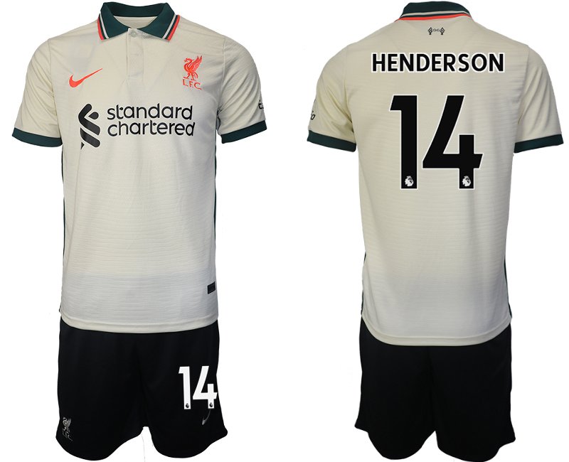 Trikotsatz FC Liverpool Trikot Away 2021/2022 mit Aufdruck HENDERSON 14