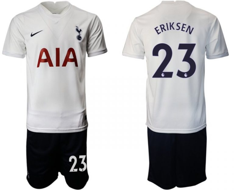 Trikotsatz Tottenham Hotspur Heimtrikot 2021/22 weiß mit Aufdruck ERIKSEN 23