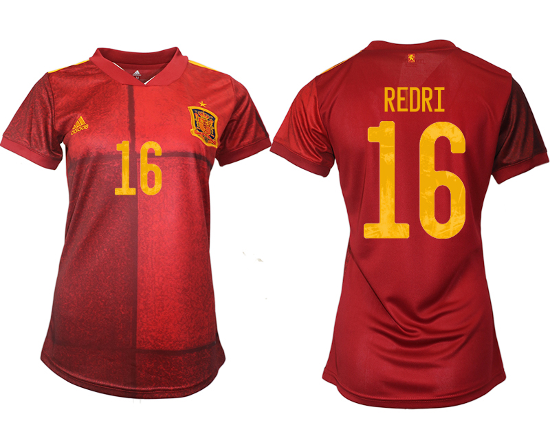 Fanartikelshop Spanien EM 2022 Heimtrikot rot mit Aufdruck REDRI 16