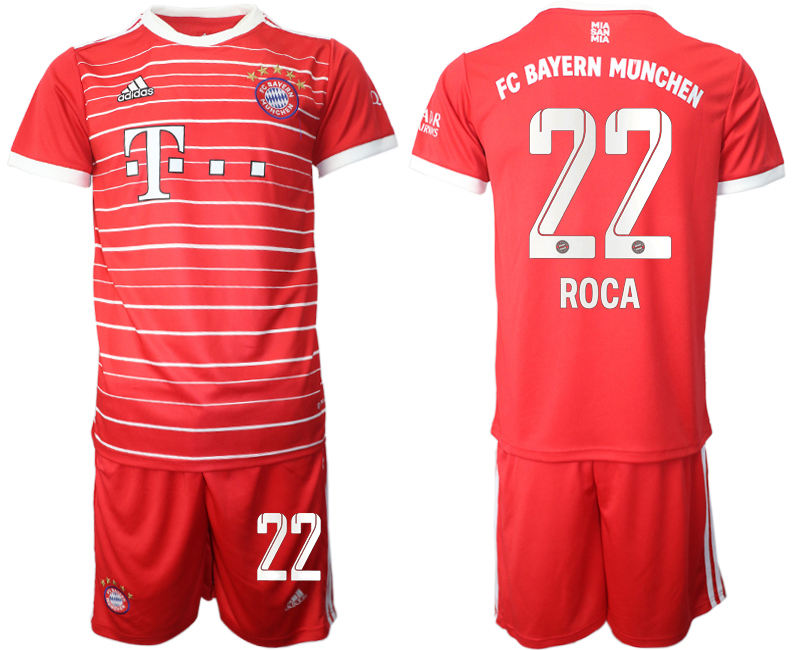 FC Bayern München 2022-2023 Heimtrikot Herren mit Aufdruck ROCA 22