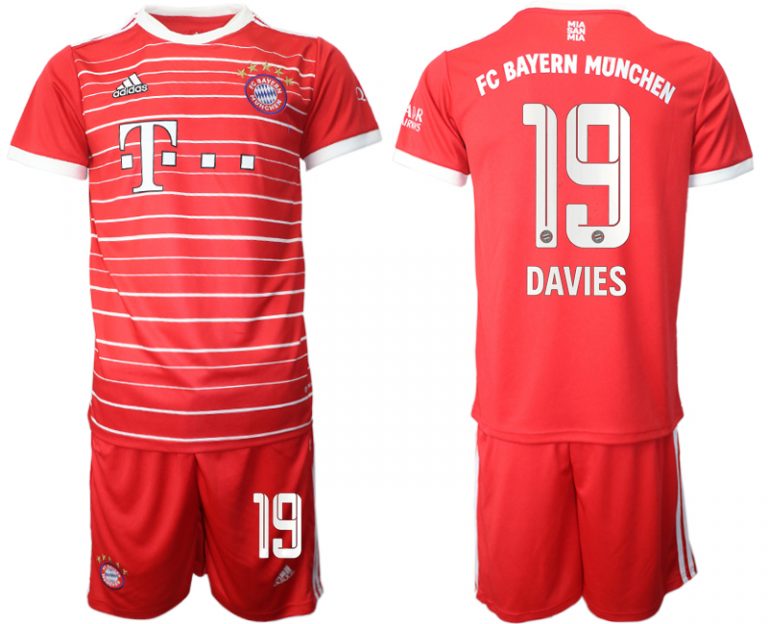 Trikotsatz FC Bayern München Heimtrikot 2022-2023 Shirt Herren DAVIES 19