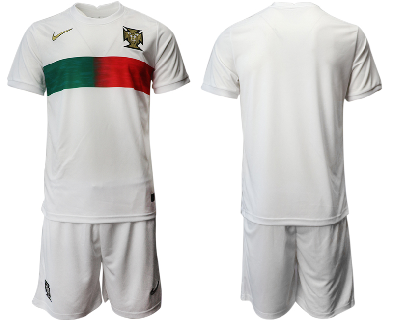 2022 Neue Portugal Heimtrikot Away Weiß Trikotsatz