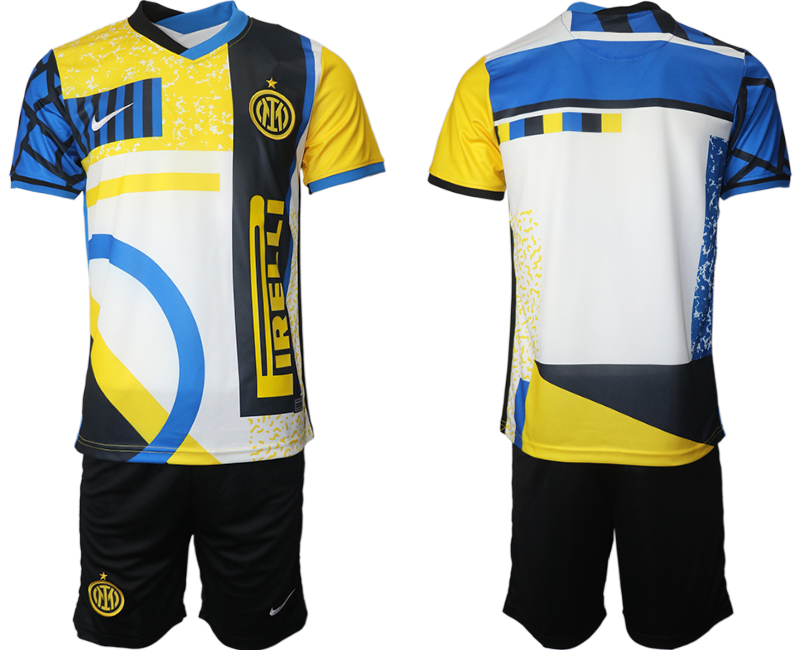 Fourth Jersey Inter Mailand 4th Trikotsatz Kit gelb blau für Herren