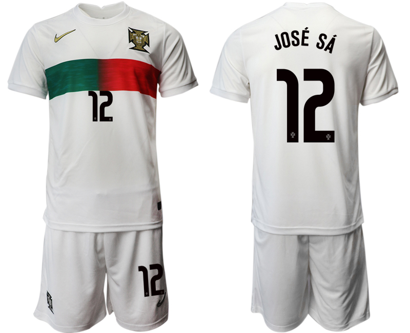 Günstige Fußballtrikots Trikotsatz Portugal Heimtrikot Away Weiß JOSÉ SÁ 12