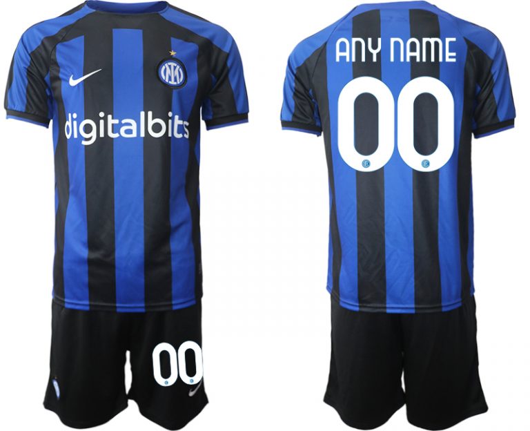 Günstig Inter Mailand 2022-2023 Heimtrikot Blau Herren Fußball Trikot Outlet