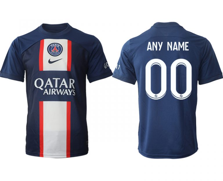 Herren Paris Saint Germain PSG Heimtrikot für die Saison 22-23 Anpassbare Name und Nummer