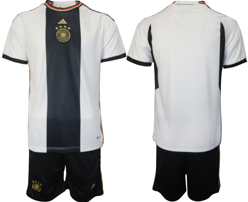 Deutschland Heimtrikot DFB WM 2022 Herren Trikot weiß schwarz