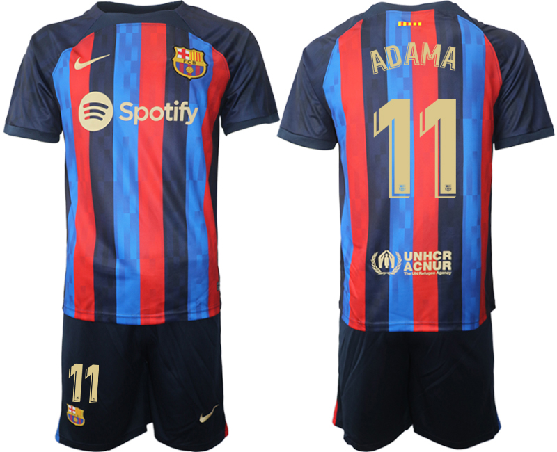 Herren FC Barcelona 22/23 Heimtrikot dunkelblau Trikotsatz Bestellen mit Aufdruck ADAMA 11