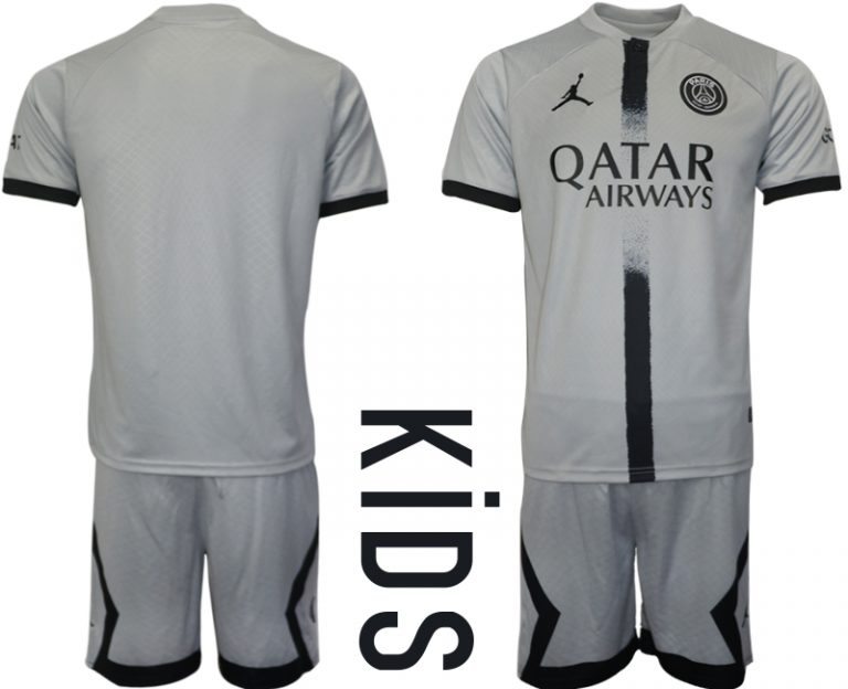 Kinder Fußball Trikot Paris Saint-Germain PSG 22-23 Auswärtstrikot Trikotsatz