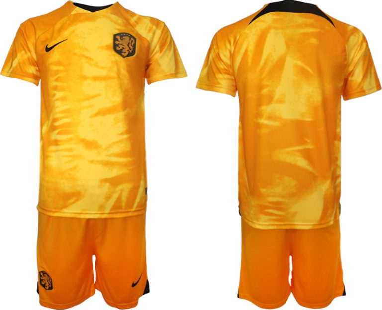 Herren Niederlande Heimtrikot WM 2022 Fußballtrikot Orange Kurzarm Online Bestellen