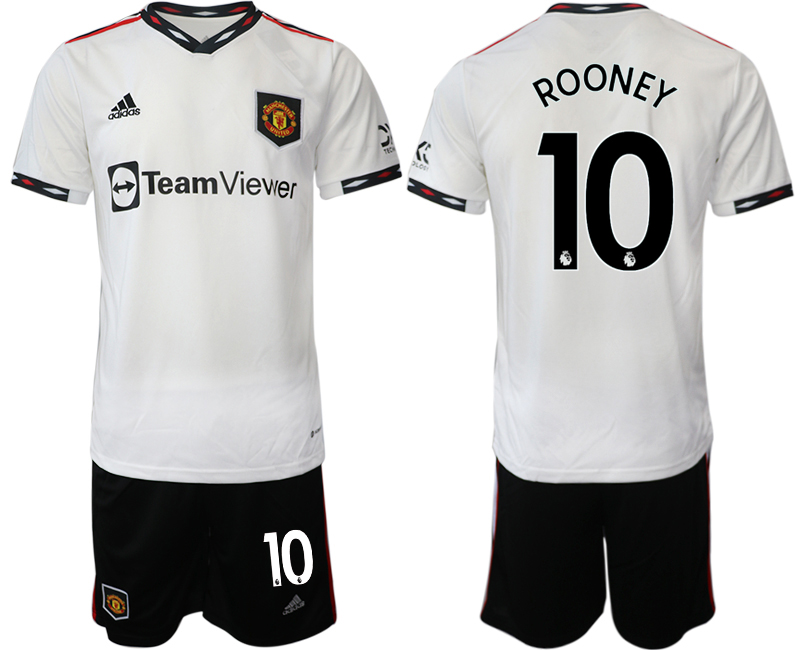 ROONEY #10 Manchester United Auswärtstrikot 2022-23 Trikotsatz Herren Fußballtrikot Herren Sale