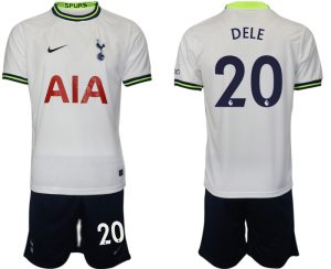 DELE 20 Tottenham Hotspur 2023 Heim Trikot weiß marineblau Fußball Trikot Outlet