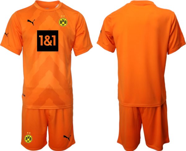 Fußballtrikot Herren Sale Borussia Dortmund BVB Torwarttrikot 2023 orange Trikotsatz Kit