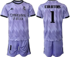 Herren Real Madrid 2022-2023 Auswärtstrikots bestellen mit Aufdruck COURTOIS 1