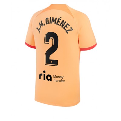 Billige Fussballtrikots Atlético Madrid 2022-23 Drittes Trikot Kurzarm J.M.GIMÉNEZ 2