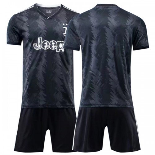 Juventus Trikot Kinder FC 2022-23 Auswärtstrikot Trikotsatz Anpassbare Name und Nummer