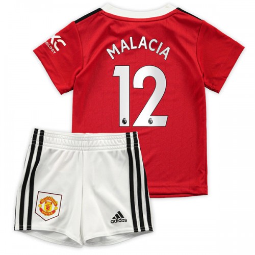 Kinder Trikotsatz Manchester United 22-23 Heimtrikot + Kurze Hosen Malacia 12