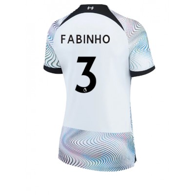 Damen Fußballtrikot Liverpool Auswärtstrikot 2022-23 Kurzarm Fabinho 3