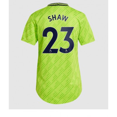 Frauen Kurzarm Manchester United 3rd trikot 22-23 Grün Luke Shaw 23